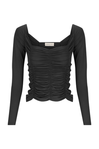Dominique Healy - Jolene Longsleeve Tee, Black