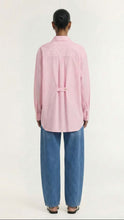Staple The Label - Kari Oversized Shirt, Pink/White Stripe