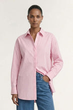Staple The Label - Kari Oversized Shirt, Pink/White Stripe