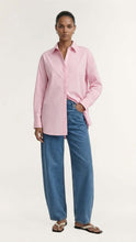 Staple The Label - Kari Oversized Shirt, Pink/White Stripe
