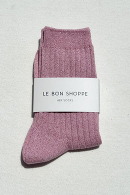 Le Bon Shoppe - Her Socks Lurex, Sparkling Rose