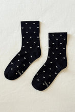 Le Bon Shoppe - Sneaker Socks, Hearts Black/Cream