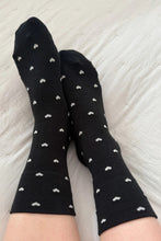 Le Bon Shoppe - Sneaker Socks, Hearts Black/Cream