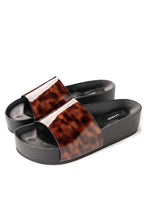 La Tribe - Platform Slide Animal, Black