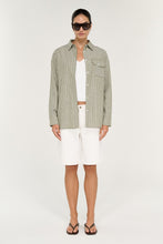 Staple The label - Lisara Oversized Shirt, Khaki/White