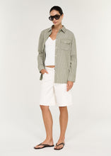 Staple The label - Lisara Oversized Shirt, Khaki/White