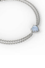 Stolen Girlfriends Club Jewellery - Love Claw Bracelet, Blue Lace Agate / Sterling Silver