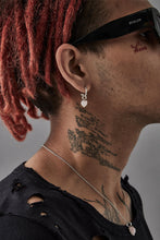 Stolen Girlfriends Club Jewellery - Love Anchor Earrings, Rose Quartz/ Sterling Silver