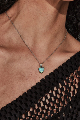 Stolen Girlfriends Club Jewellery - Love Claw Necklace, Sterling Silver/Bello Opal