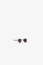 Meadowlark - Micro Heart Jewel Studs, Sterling Silver