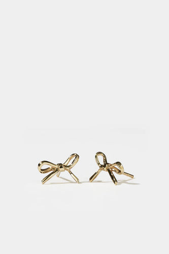 Meadowlark - Bow Stud Earrings Small, Gold Plated