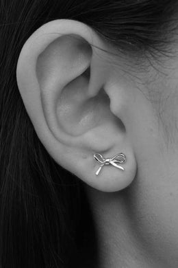 Meadowlark - Bow Stud Earrings Small, Sterling Silver