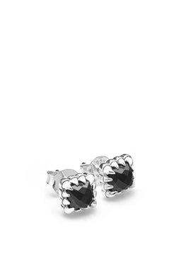 Stolen Girlfriends Club Jewellery - Mini Claw Studs, Onyx/ Sterling Silver