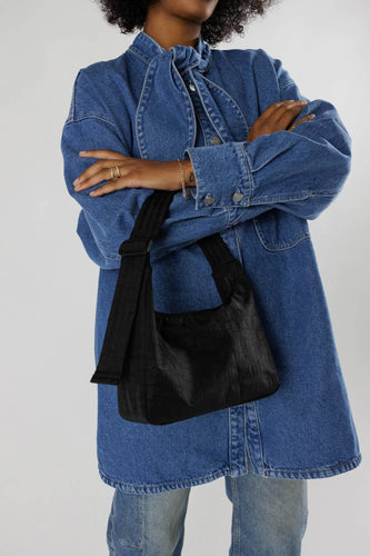 Baggu - Mini Nylon Shoulder Bag, Black