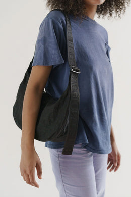 Baggu - Medium Nylon Crescent Bag, Black