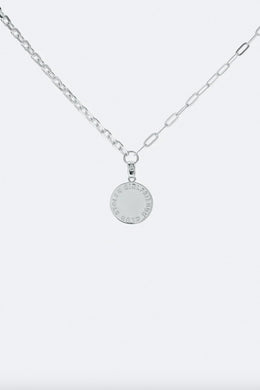 Stolen Girlfriend Club Jewellery - Text Logo Skewed Necklace, Sterling Silver