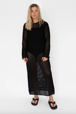 Beiged - Net Dress, Black