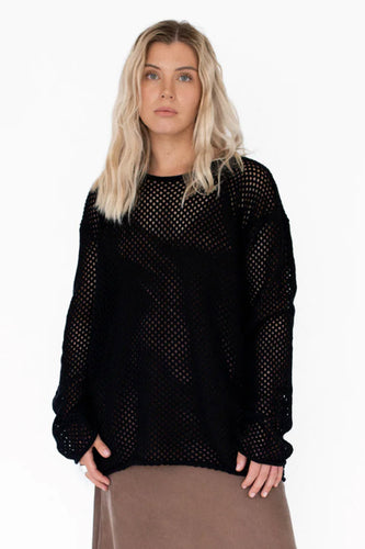 Beiged - Net Jumper, Black