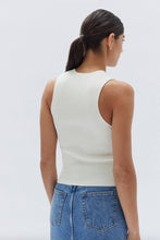 Assembly Label - Lunda Asymmetric Top, Antique White