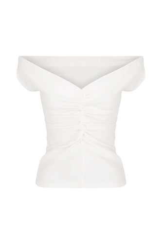 Dominique Healy - Niveah Tee, Off-White Rib
