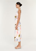 Staple The Label - Valea Mesh Midi Dress, Pastel Floral Watercolour