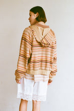 Commonplace - Ralph Zip Up Hoodie, Sunset Stripe