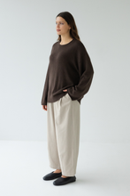 Sophie - Knitted Pullover, Cocoa
