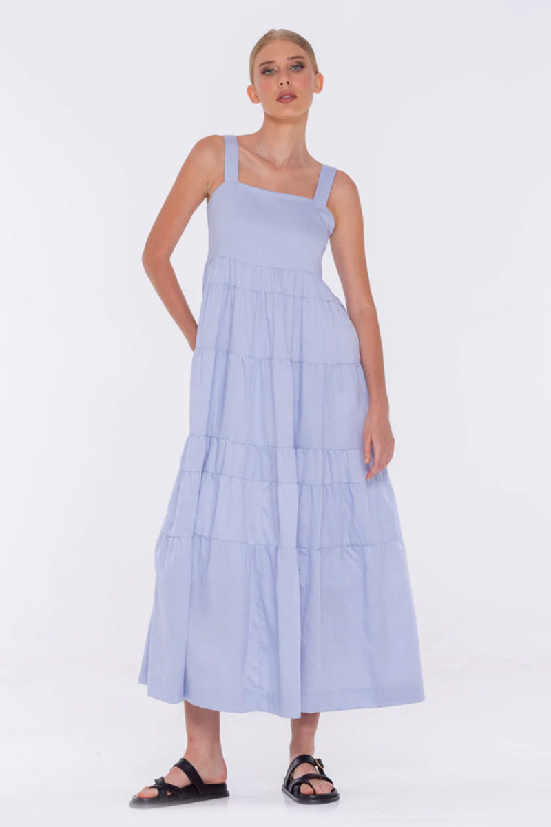 BLAK - Bonny Dress, Blue/White