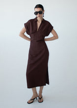 Staple The Label - Rhodes Midi Dress, Chocolate