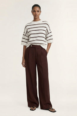 Staple The Label - Rhodes Tailored Pant, Chocolate