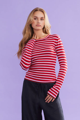 Ruby - Esme Long Sleeve, Burgundy Red Lilac