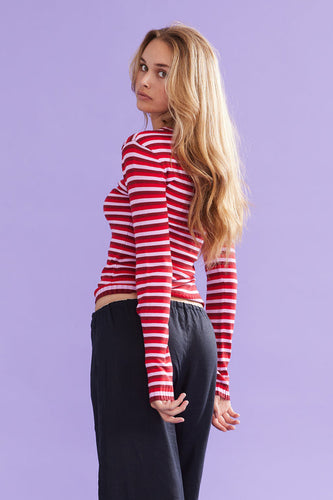 Ruby - Esme Long Sleeve, Burgundy Red Lilac