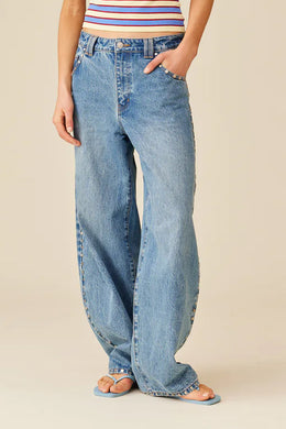 Ruby - Icon Studded Jean, Midtown Blue