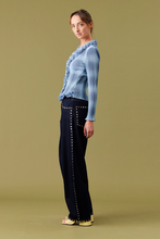 Ruby - Chelsea Crinkle Top, Blue Tartan