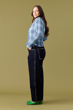 Ruby - Chelsea Crinkle Top, Blue Tartan