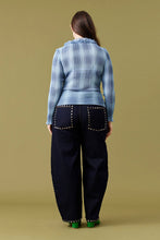 Ruby - Chelsea Crinkle Top, Blue Tartan