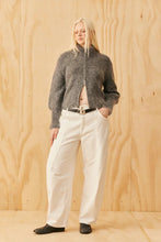 Ruby - Matilda Zip Cardigan, Charcoal