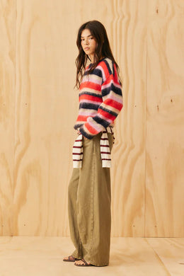 Ruby - Velma Sweater, Velvet Berry Stripe