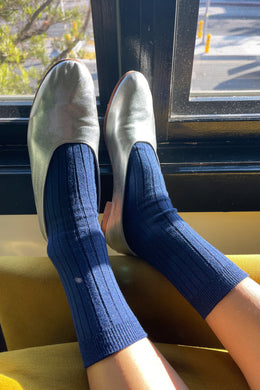 Le Bon Shoppe - Her Socks Lurex, Sapphire Glitter