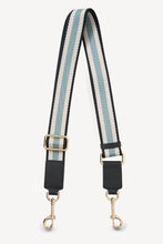 Saben - Feature Bag Strap, Black / White / Duck Egg