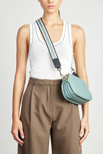Saben - Feature Bag Strap, Black / White / Duck Egg