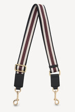 Saben - Feature Bag Strap, Black / White / Merlot