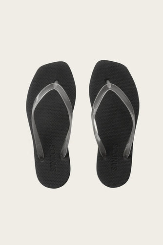 Sandos - Jelly Jandal, Clear/ Black