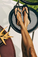 Sandos - Square Jandal, Black