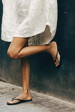 Sandos - Square Jandal, Black