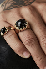 Stolen Girlfriends Club Jewellery - Baby Claw Ring, 18K Gold Plated/ Onyx