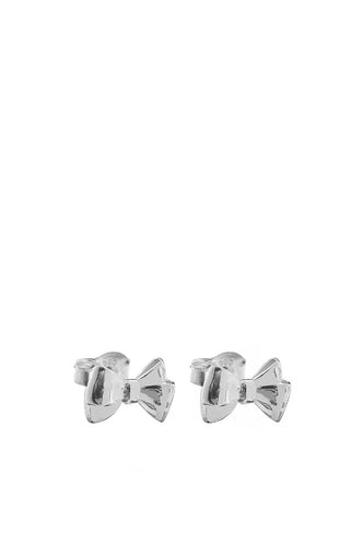 Stolen Girlfriends Club Jewellery - Twin Bow Studs, Sterling Silver