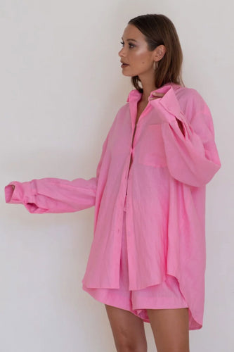 Caitlin Crisp - Love Shack Shirt, Barbie Pink