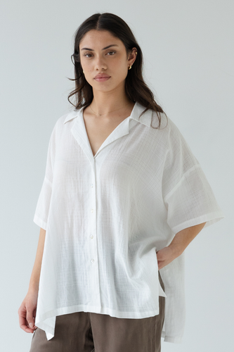 Sophie - Short Sleeves Shirt, Chalk Check