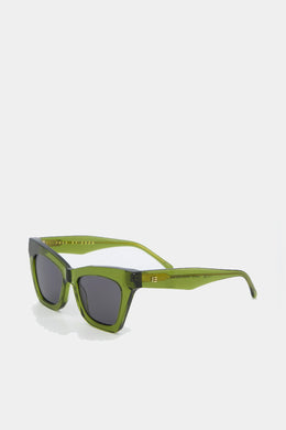 Isle Of Eden - Sienna Sunglasses, Bottle Green